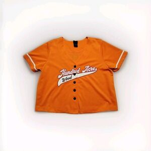 Torrid X Disney Winnie Pooh Tigger Baseball Jersey Orange‎ Top Shirt Plus Sz 0X